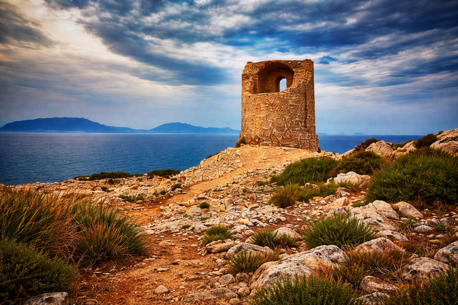 Torre Capo Rama nella Riserva Naturale di Terrasini